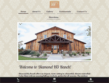 Tablet Screenshot of diamondh3ranch.com
